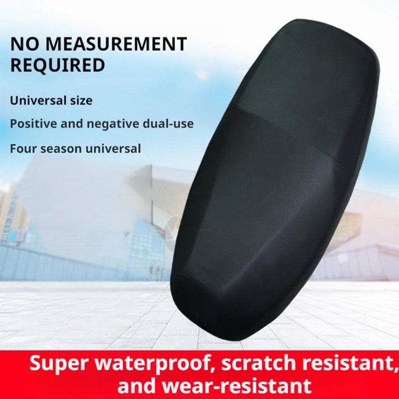 Universal Waterproof Sunproof Motorcycle Seat Cover Electric Bike Scooter Cushion Pad Heat Resistant Anti Slip All Season Comfortable Leather Style UV Protection Easy Install Quick Release - Image 3